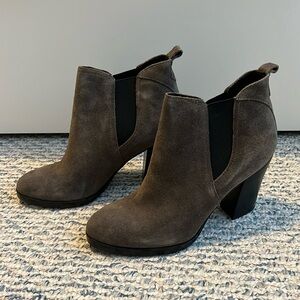 Marc Fisher Grey Suede Booties Size 8